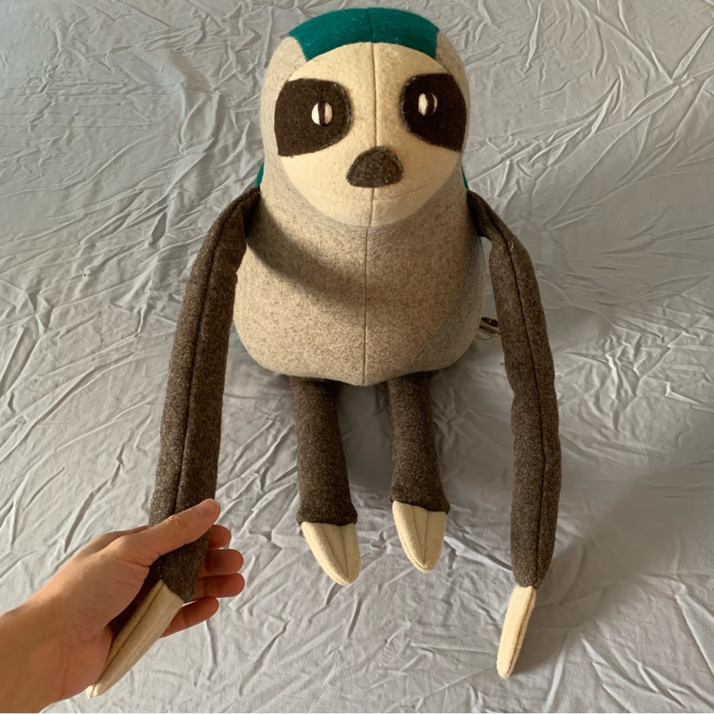 GOODEE x Carapau Ned the Brown Throated Sloth 100% wool